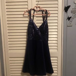 Junior’s  blue sparkle dress